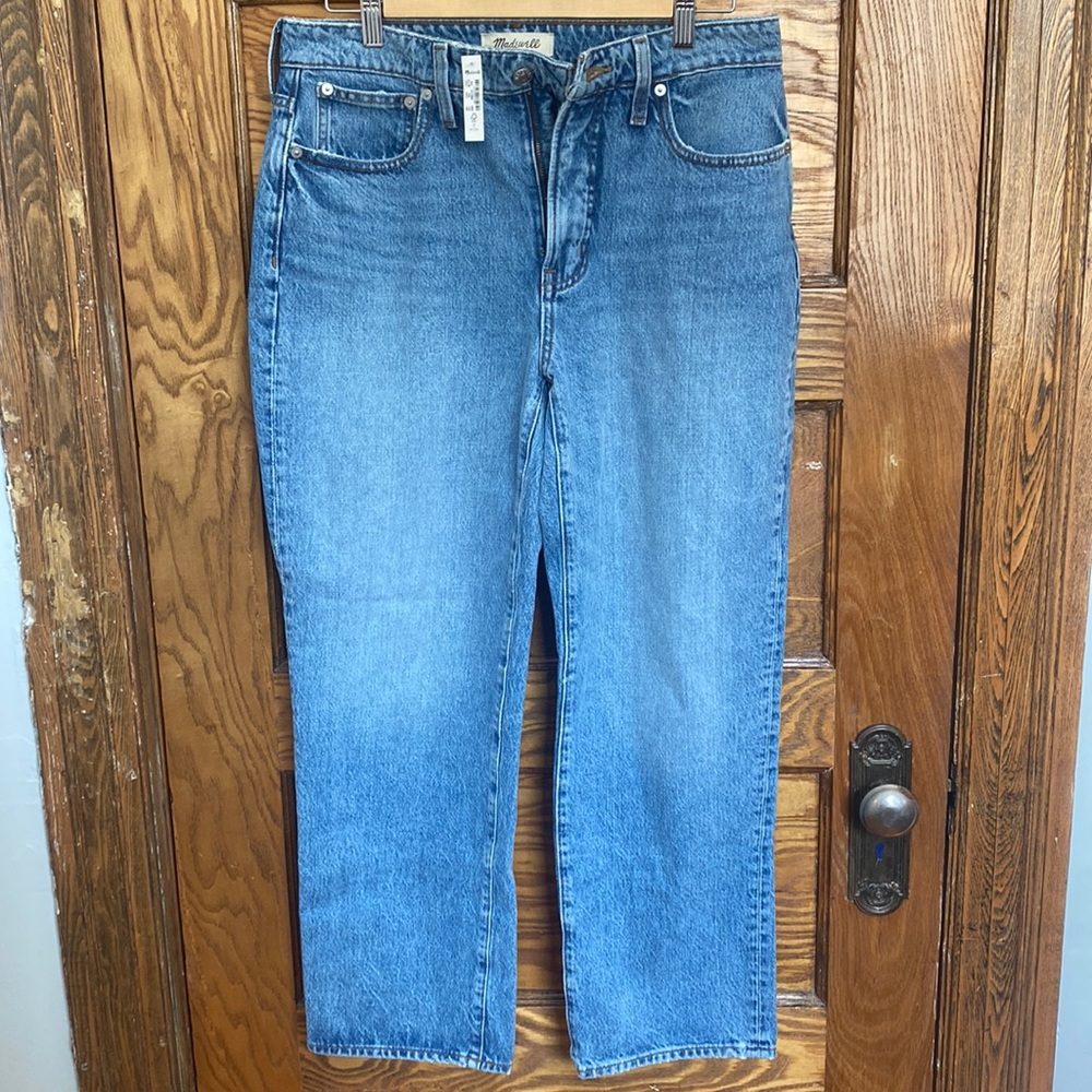 NWT Madewell Curvy Perfect Vintage Straight Jean 29P